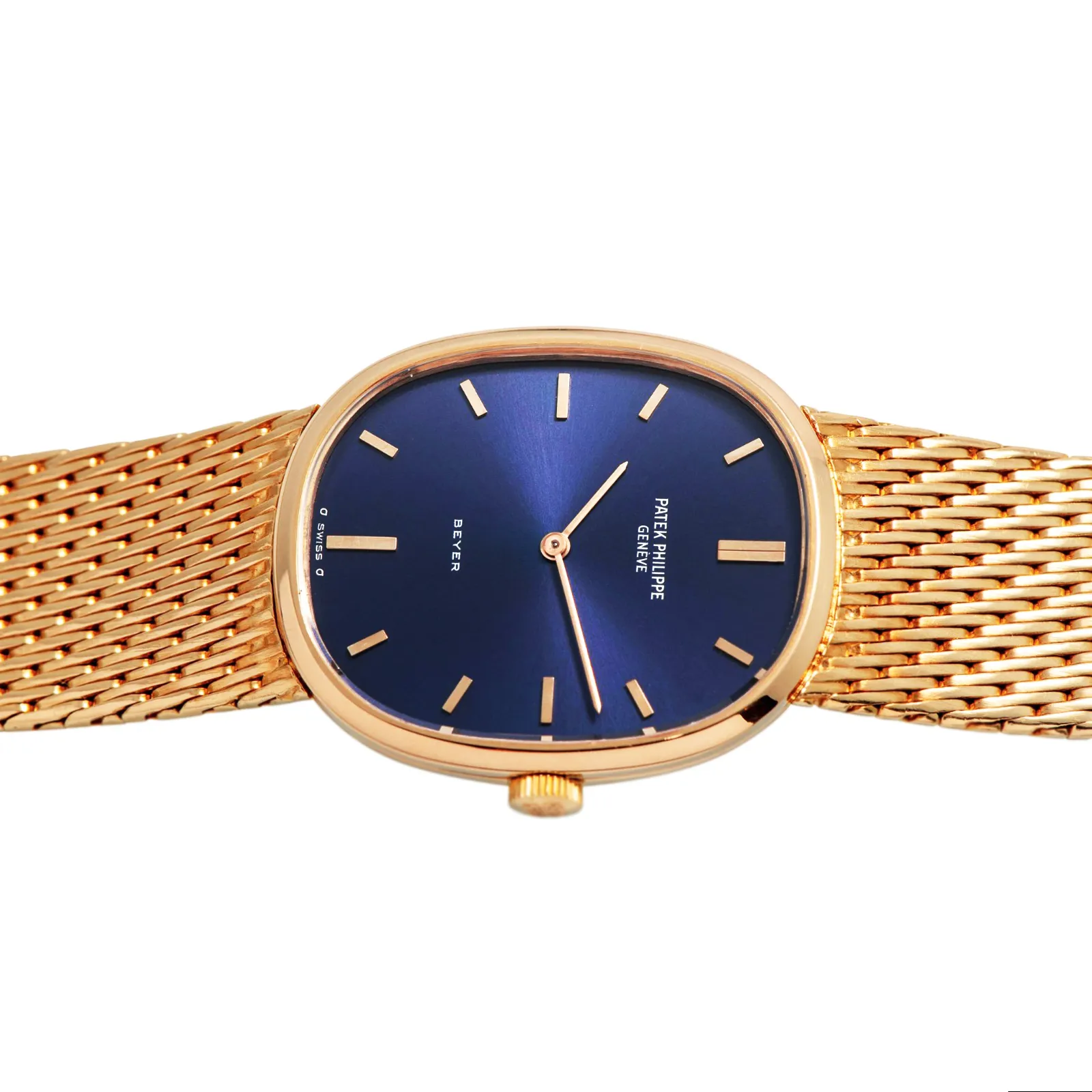 Patek Philippe Golden Ellipse 3748 27mm Yellow gold Blue 1