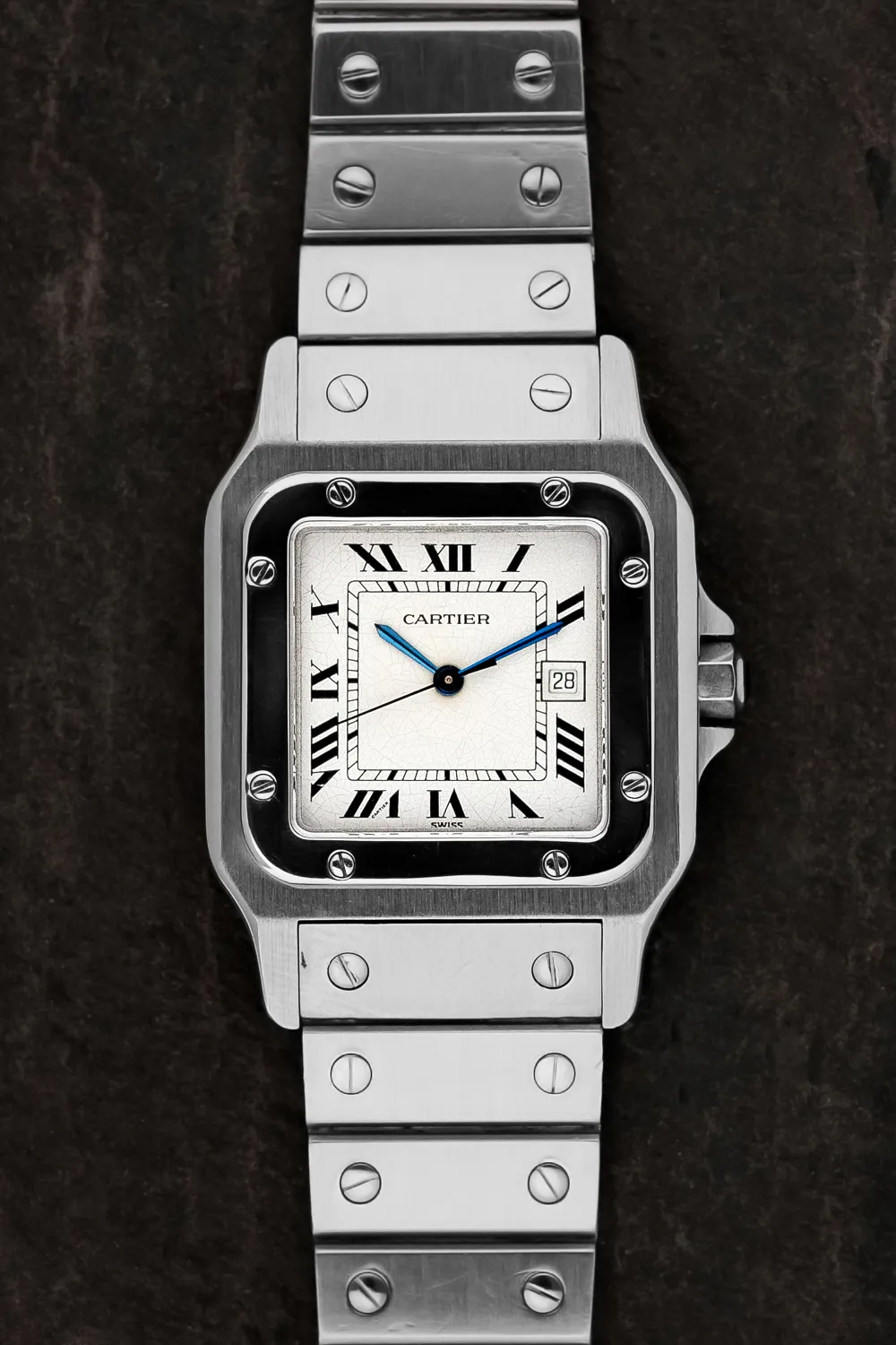 Cartier Santos 2960 29mm Stainless steel White