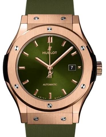 Hublot Classic Fusion 542.OX.8980.RX 42mm Yellow gold Green