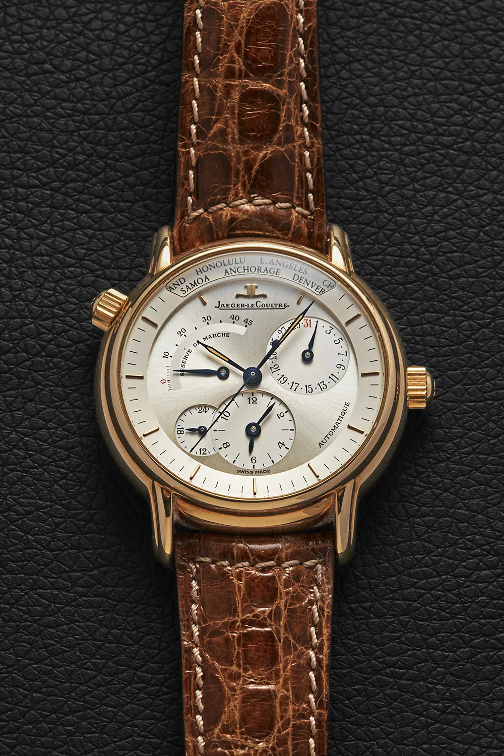 Jaeger-LeCoultre Master Geographique 169.1.92 38mm Yellow gold Silver