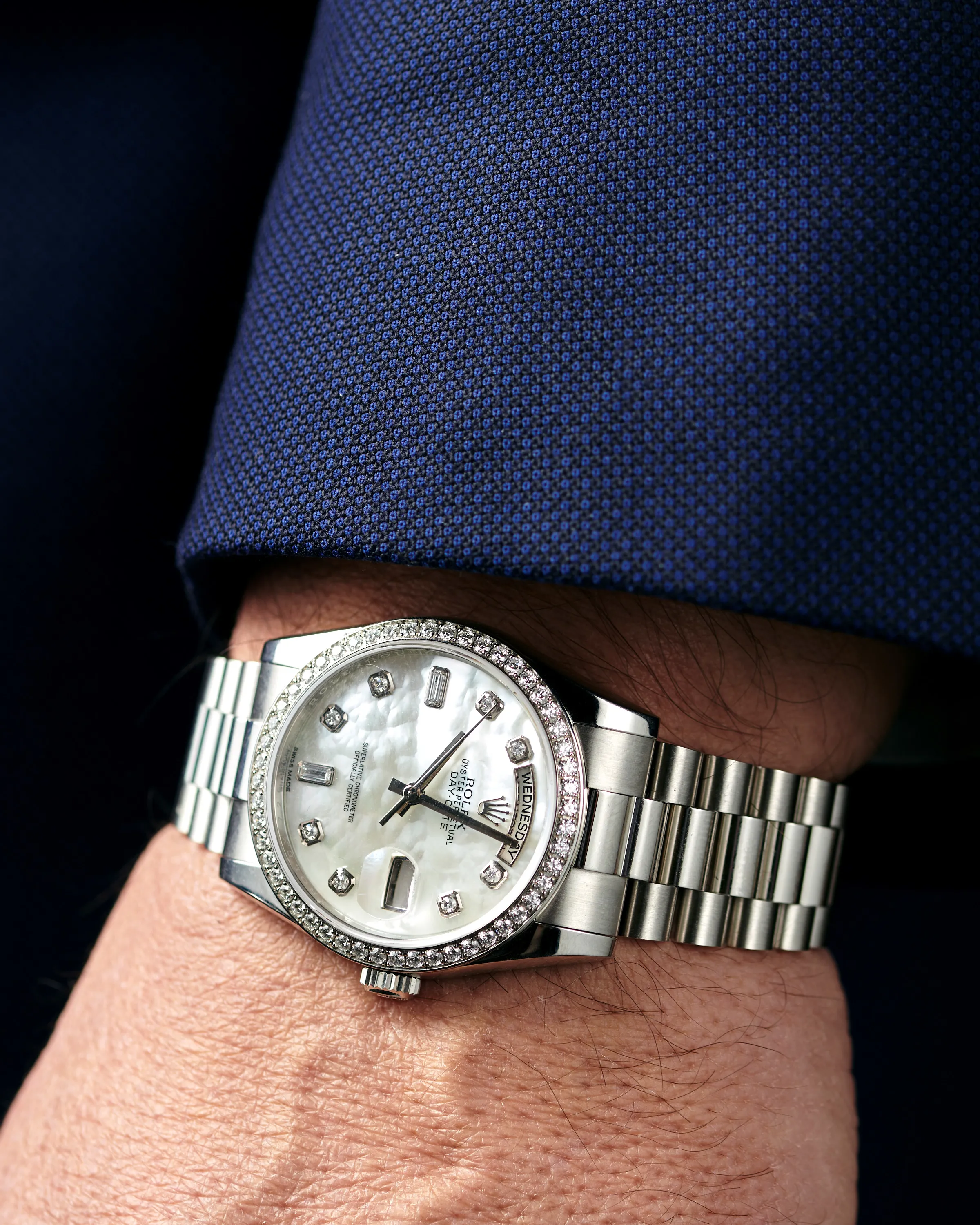 Rolex Day-Date 36 118346 36mm Platinum and Diamond Mother-of-pearl 6