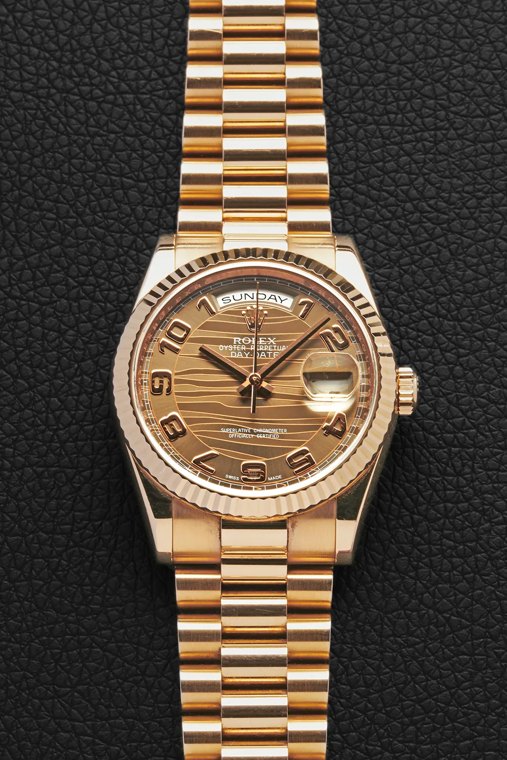 Rolex Day-Date 36 118235A 36mm Rose gold Brown