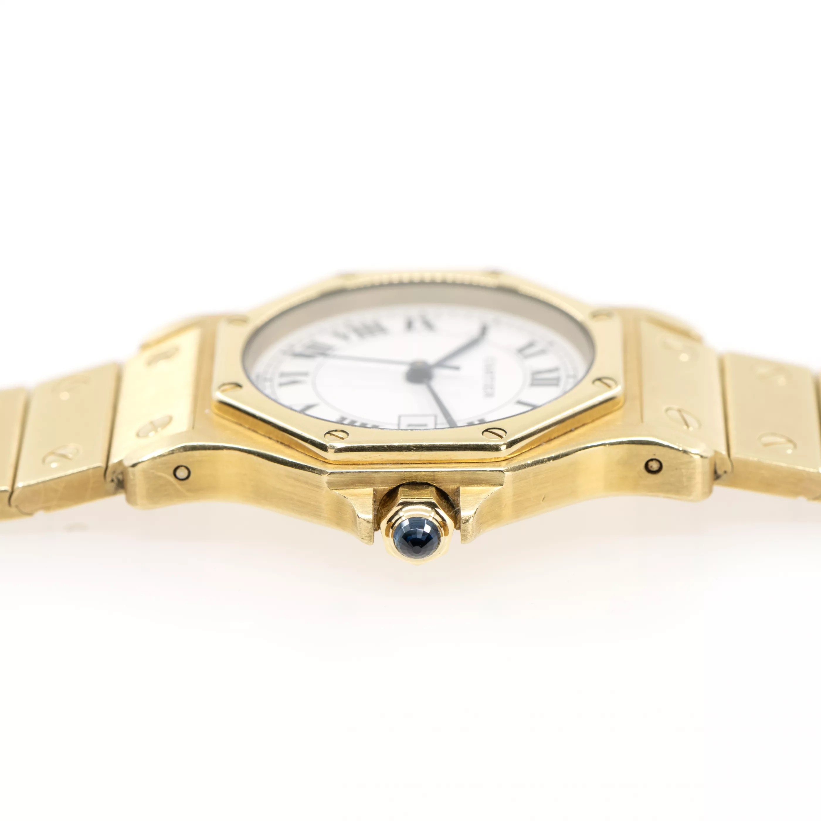 Cartier Santos Ronde 30mm Yellow gold White 1