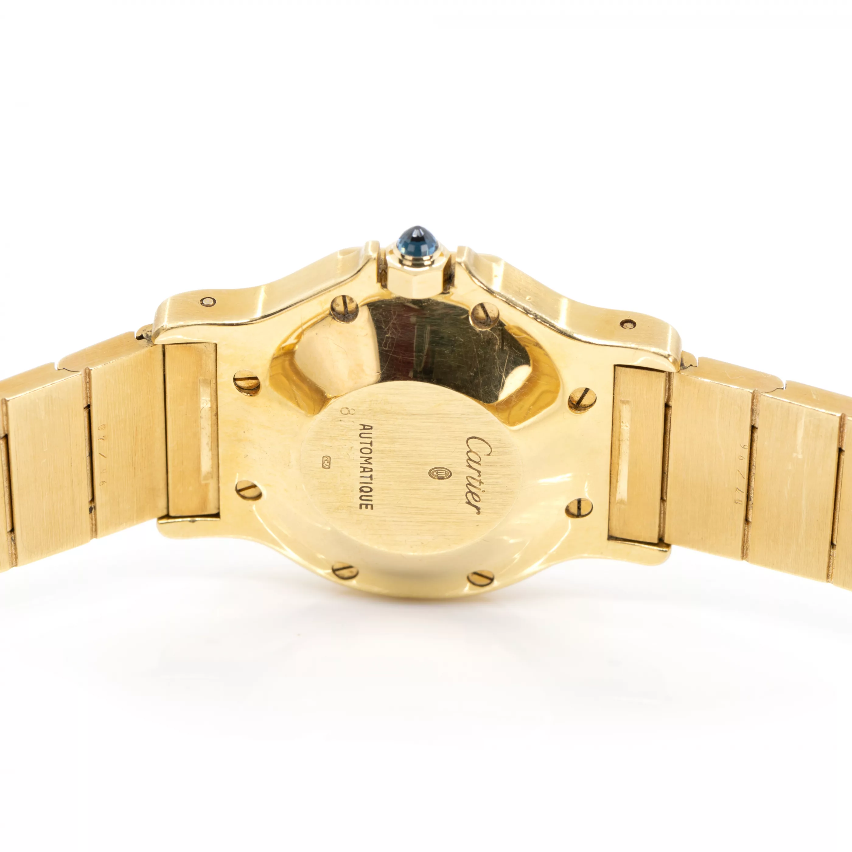 Cartier Santos Ronde 30mm Yellow gold White 2