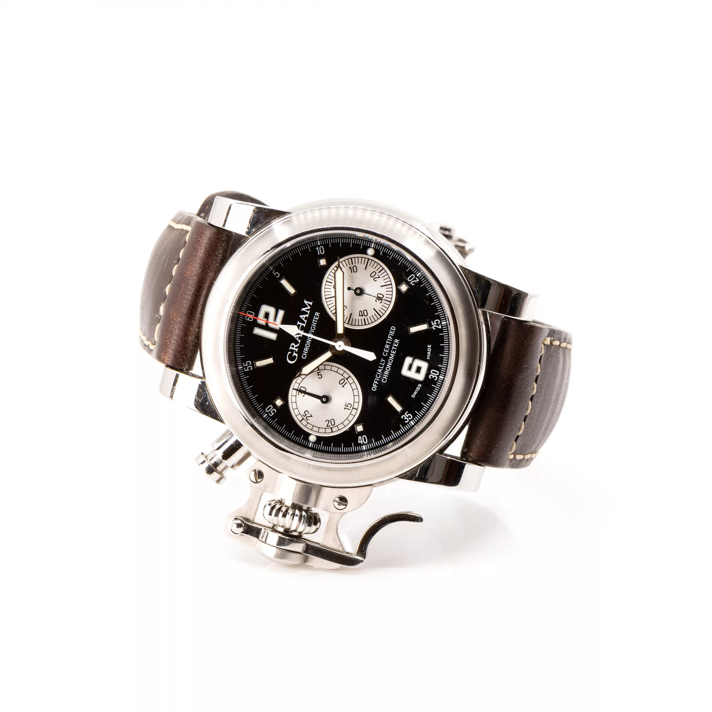 Graham Chronofighter 44mm Stainless steel Black