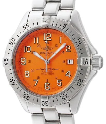 Breitling Superocean A17340 41mm Stainless steel Orange