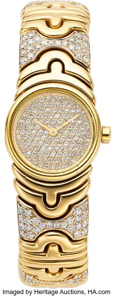 Bulgari Parentesi BJ01 20mm Yellow gold Diamond