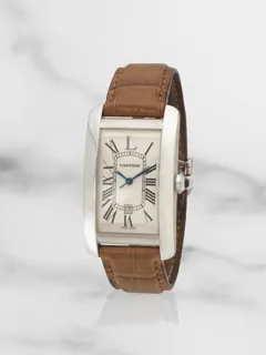 Cartier Tank Américaine 2521 White gold Guilloché