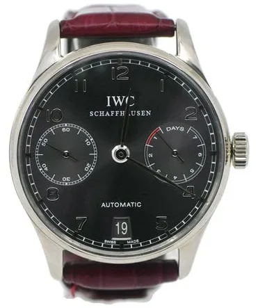 IWC Portugieser IW500106 42.5mm White gold Grey