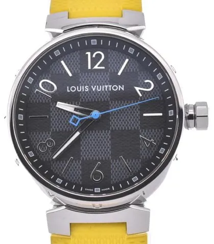 Louis Vuitton Tambour QA073 44mm Stainless steel Grey