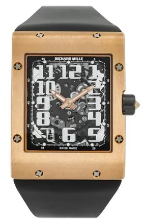 Richard Mille RM 016 RM016 AH RG 38mm Rose gold Transparent