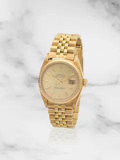 Rolex Datejust 16018 18k yellow gold Champagne