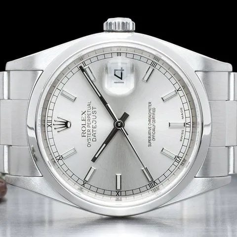 Rolex Datejust 36 16200 36mm Stainless steel Silver