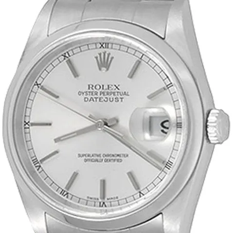 Rolex Datejust 36 16200 36mm Stainless steel Silver