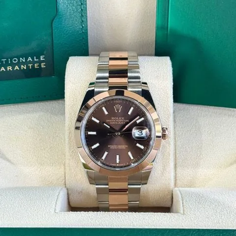 Rolex Datejust 41 126301 41mm Yellow gold and Stainless steel Brown