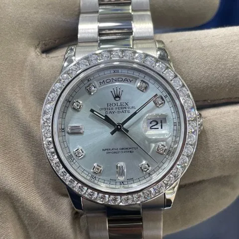 Rolex Day-Date 36 118239 36mm White gold Silver