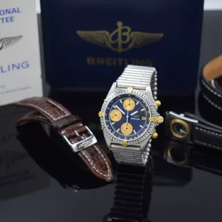 Breitling Chronomat 81950 Yellow gold and Stainless steel Black