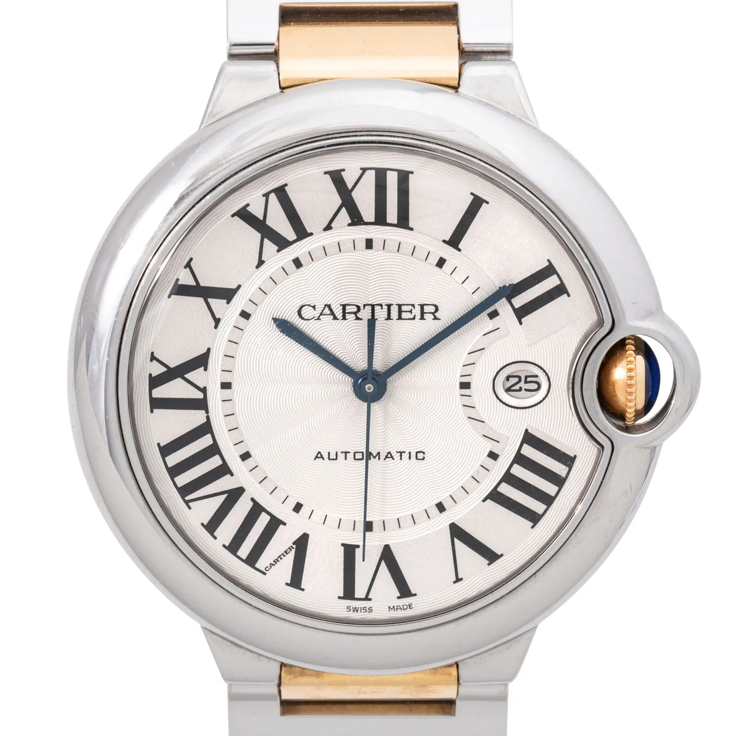 Cartier Ballon Bleu 3001 42mm Yellow gold and Stainless steel Silver