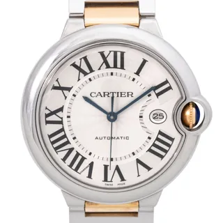 Cartier Ballon Bleu 3001 Yellow gold and Stainless steel Silver