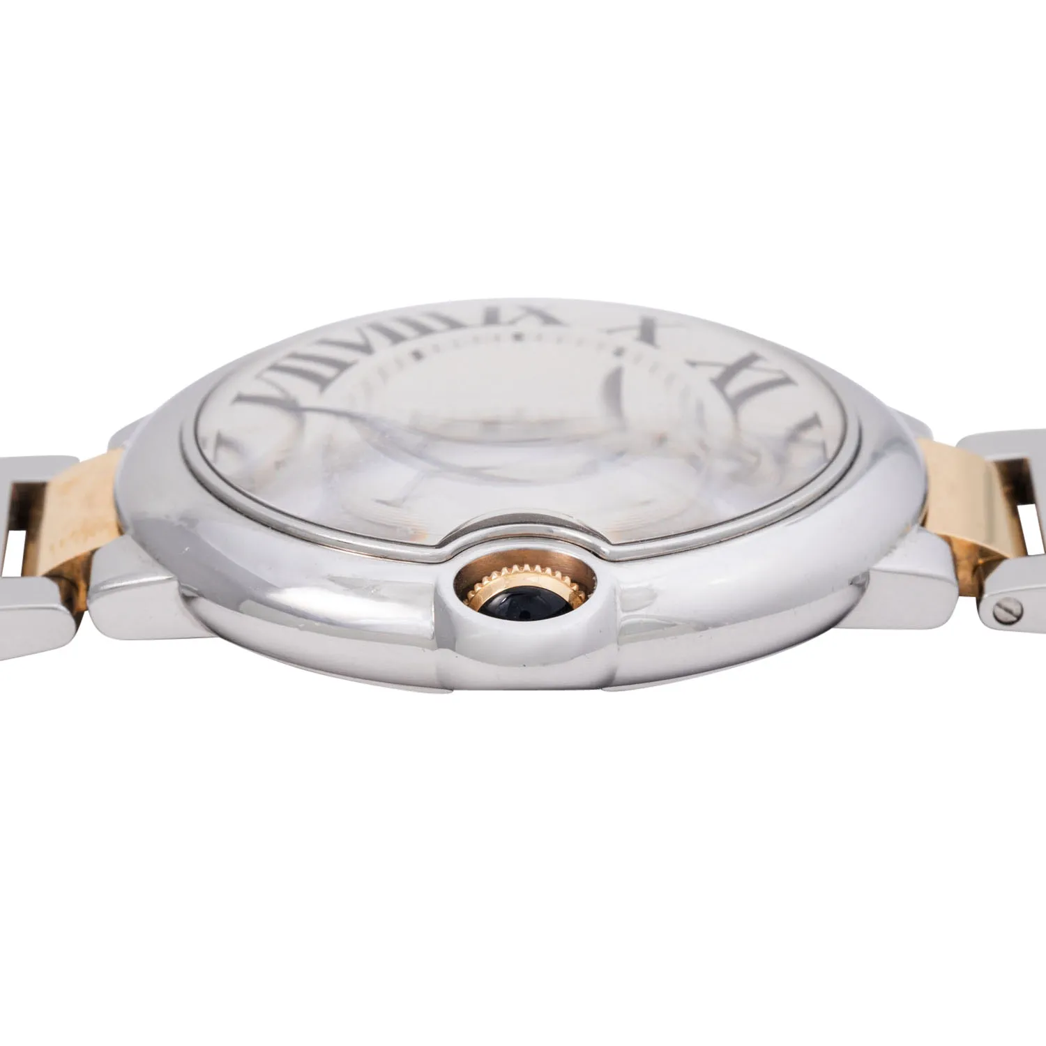 Cartier Ballon Bleu 3001 42mm Yellow gold and Stainless steel Silver 3