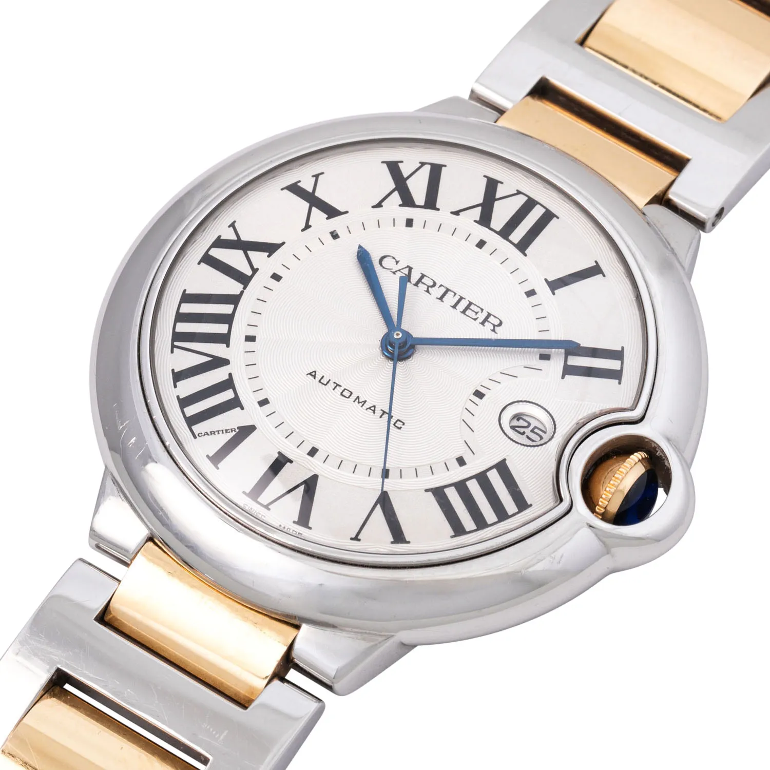 Cartier Ballon Bleu 3001 42mm Yellow gold and Stainless steel Silver 2