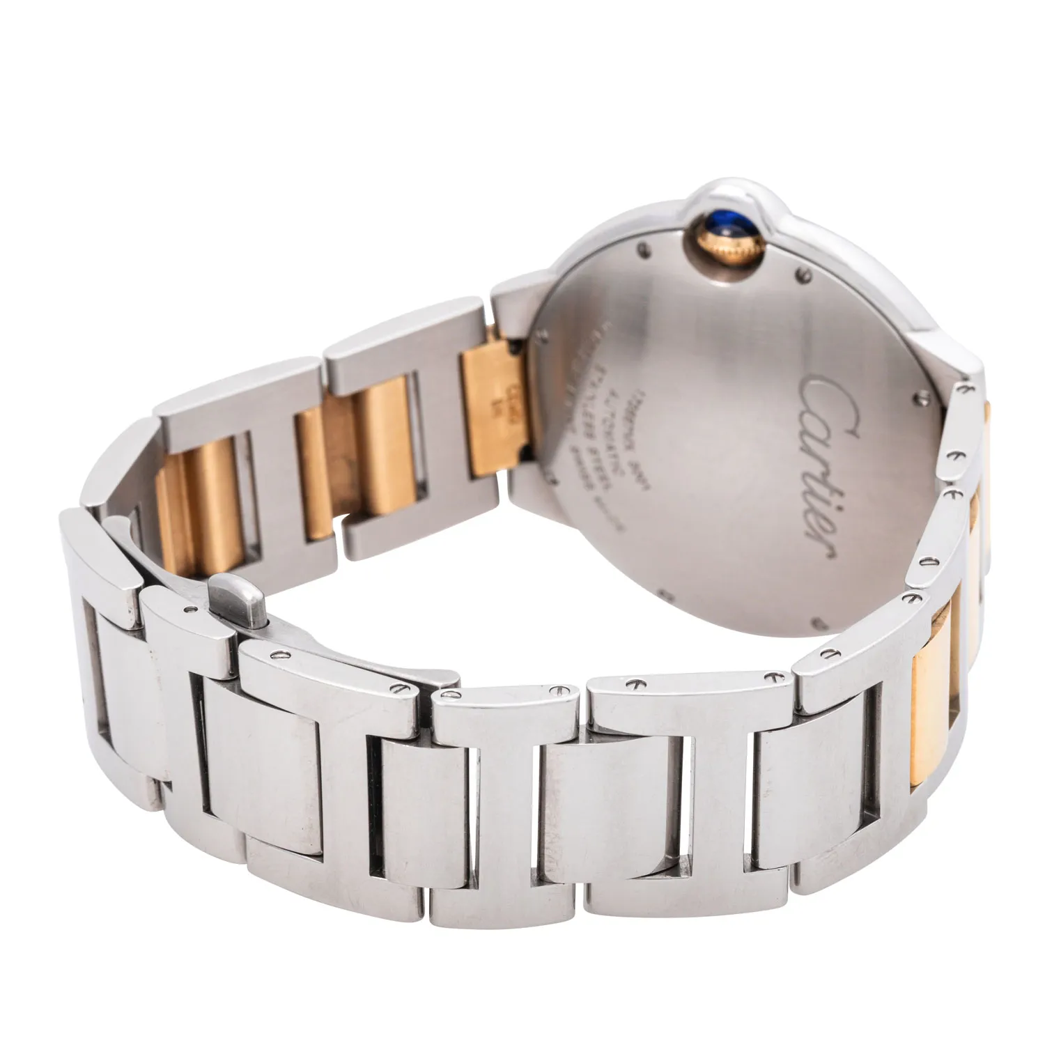 Cartier Ballon Bleu 3001 42mm Yellow gold and Stainless steel Silver 5