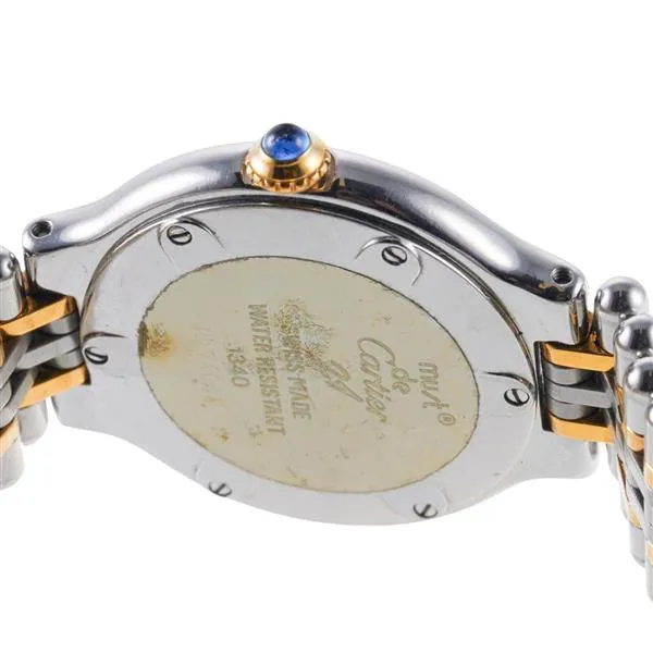 Cartier 21 Must de Cartier 1340 28mm Yellow gold and stainless steel Silver 5