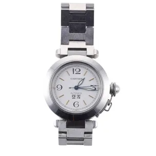 Cartier Pasha 2475 Stainless steel White