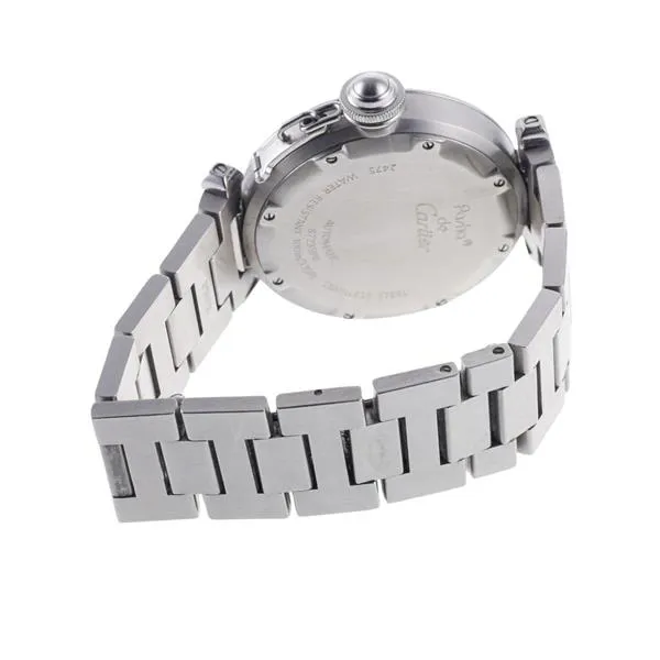 Cartier Pasha 2475 35mm Stainless steel White 3