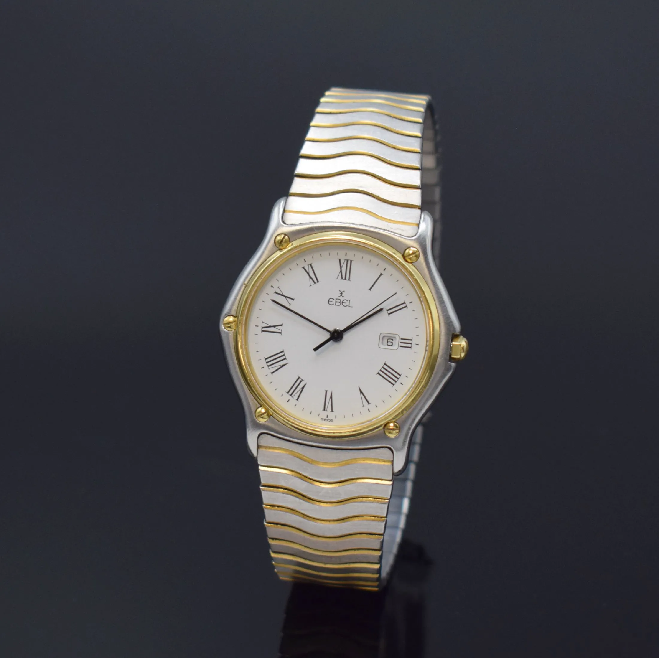 Ebel Sport Classic 183903 34mm Yellow gold and stainless steel White