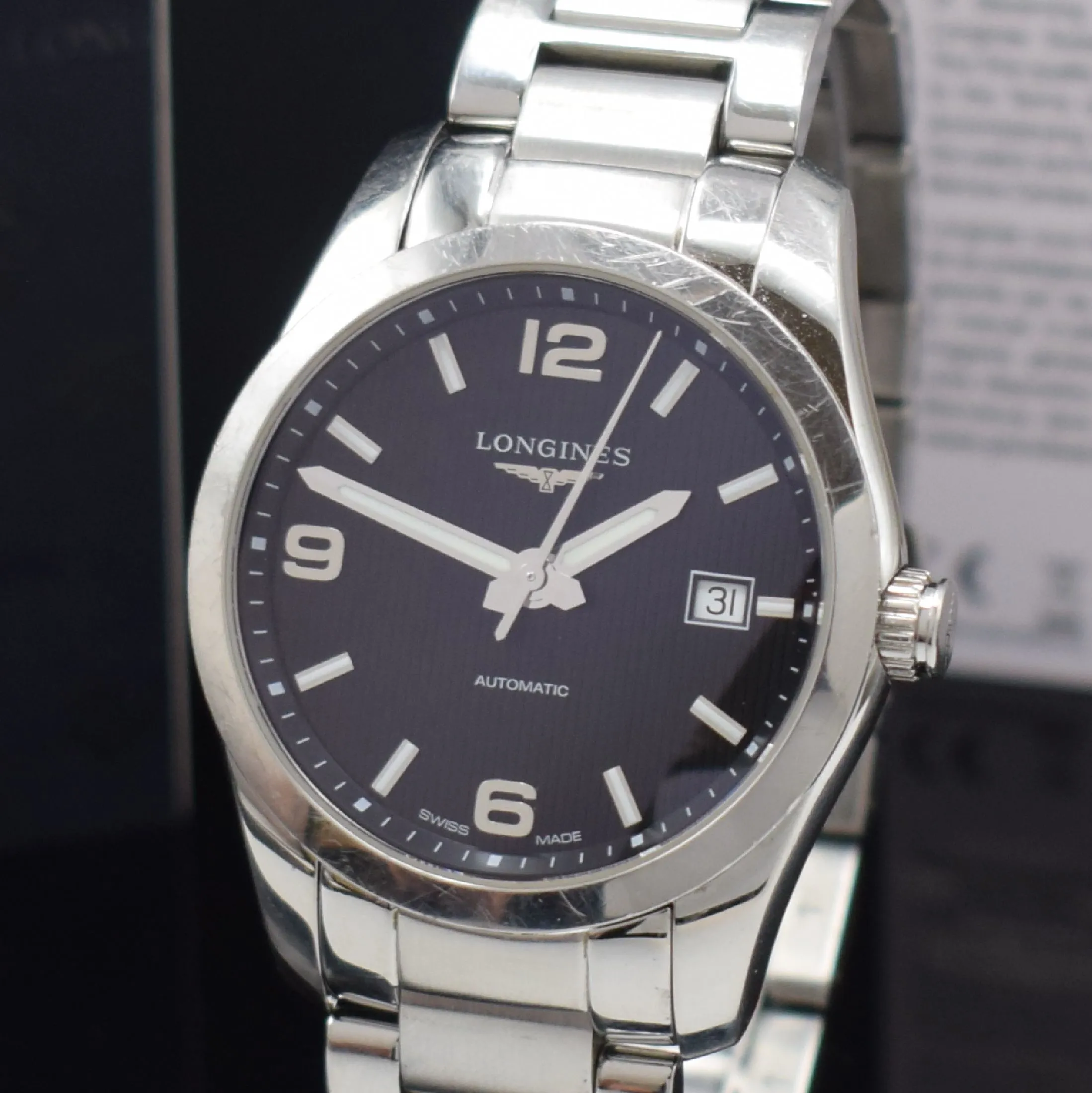 Longines Conquest Classic L2.694.8.83 40mm Stainless steel Black 1