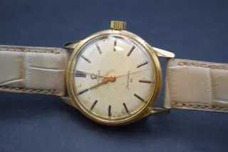 Omega Seamaster Gilt-metal Cream