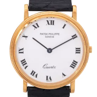 Patek Philippe Calatrava 3744 Yellow gold White