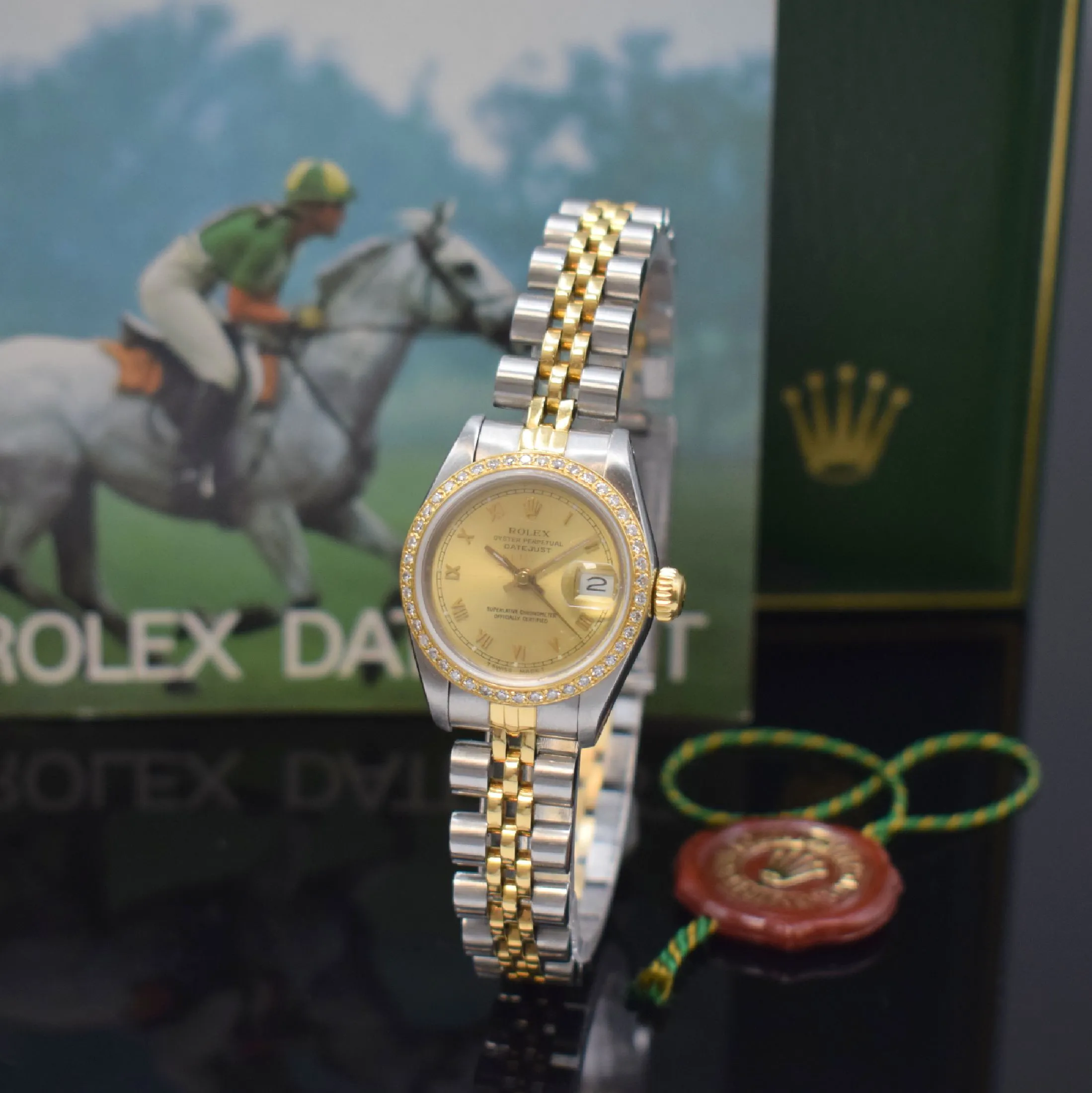 Rolex Lady-Datejust 69163 26mm Yellow gold and stainless steel Champagne