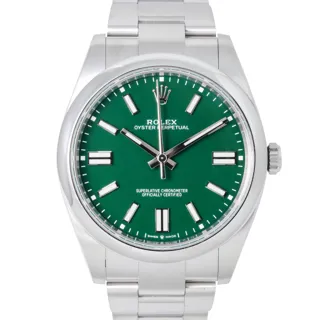 Rolex Oyster Perpetual 124300-0005 Stainless steel Green