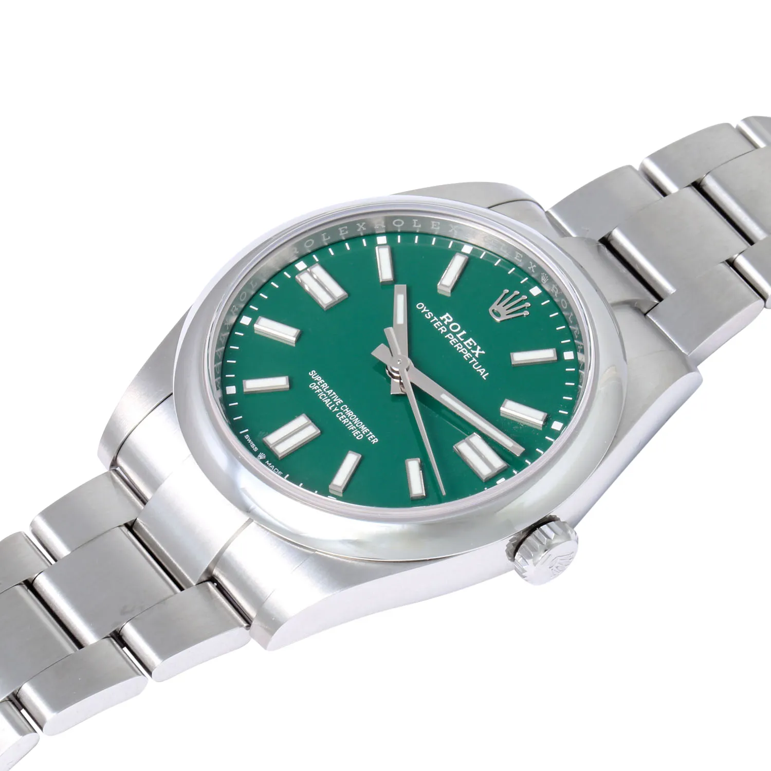 Rolex Oyster Perpetual 124300-0005 41mm Oystersteel Green 4