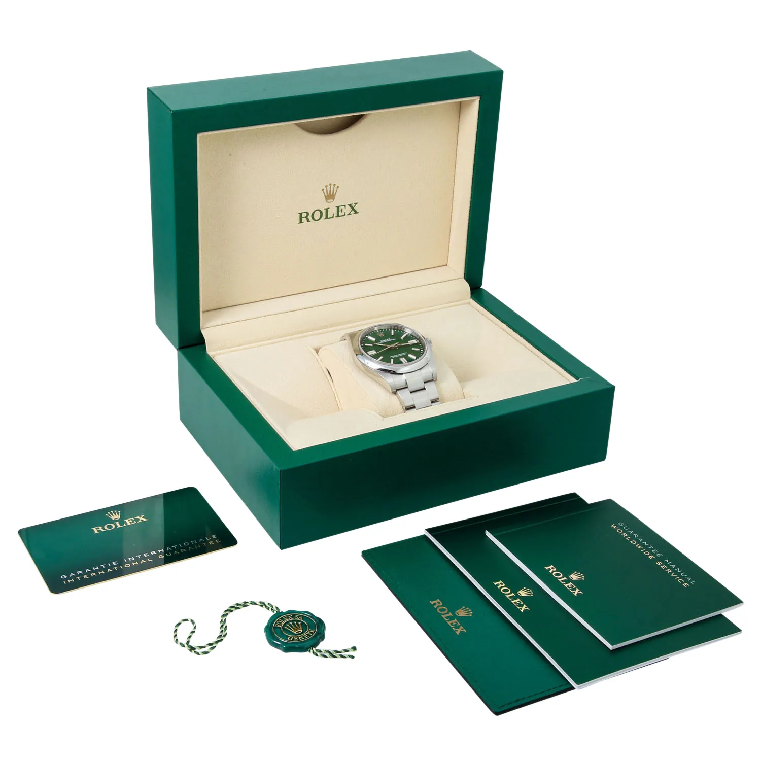 Rolex Oyster Perpetual 124300-0005 41mm Oystersteel Green 8