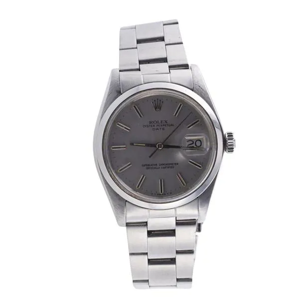 Rolex Oyster Perpetual Date 1500 34mm Stainless steel Silver