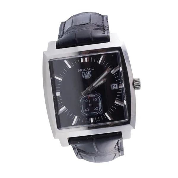 TAG Heuer Monaco WAW131A 37mm Stainless steel Black