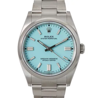 Rolex Oyster Perpetual 126000-0006 Stainless steel Blue