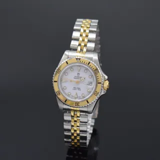 Tudor Princess Date 96093 Yellow gold and Stainless steel White