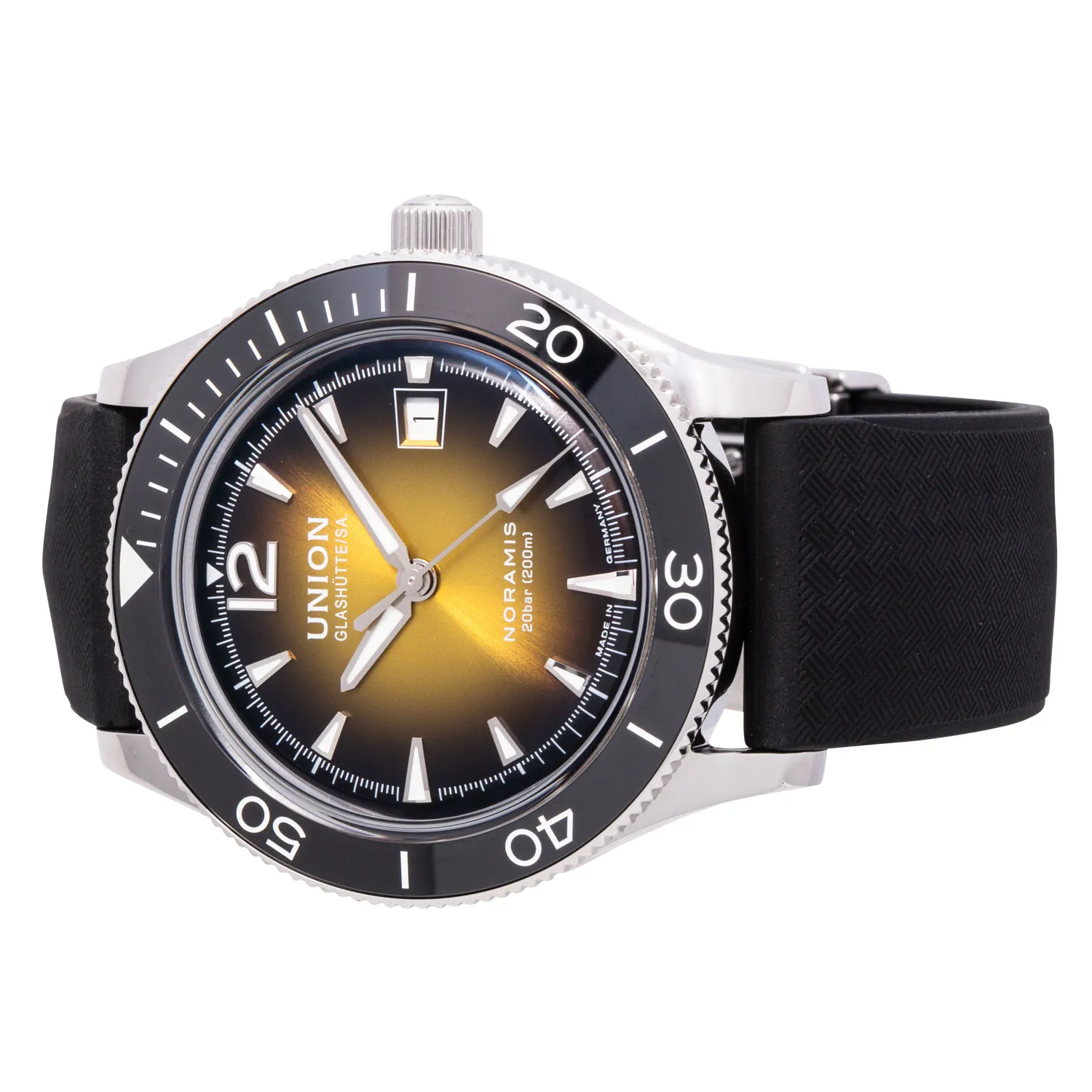 Union Glashütte Noramis D012.907.17.367.00 42mm Ceramic and Stainless steel Yellow 5