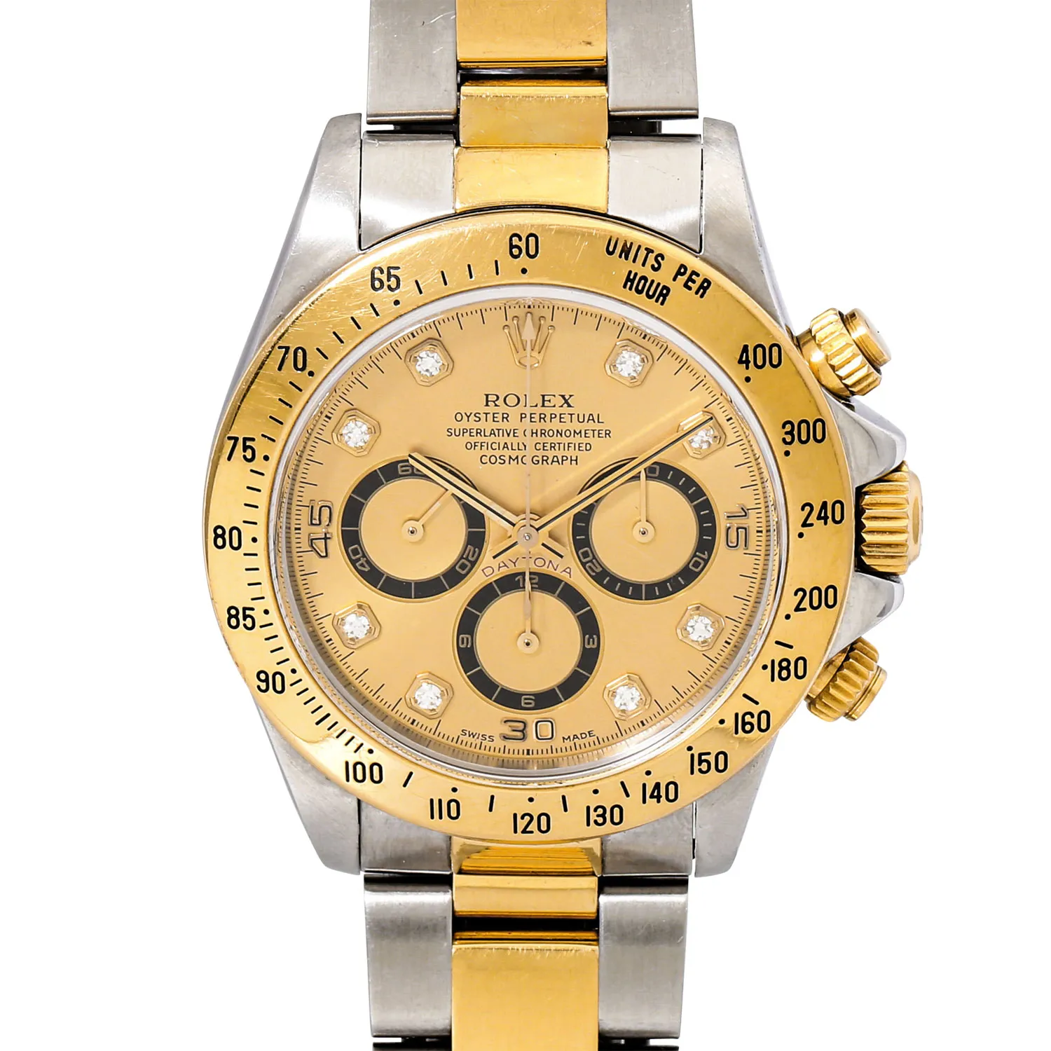 Rolex Daytona 16523 40mm Yellow gold and stainless steel Champagne