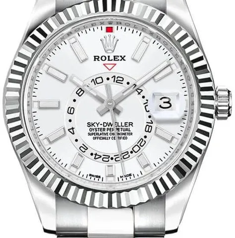 Rolex Sky-Dweller 326934-0001 42mm Steel White