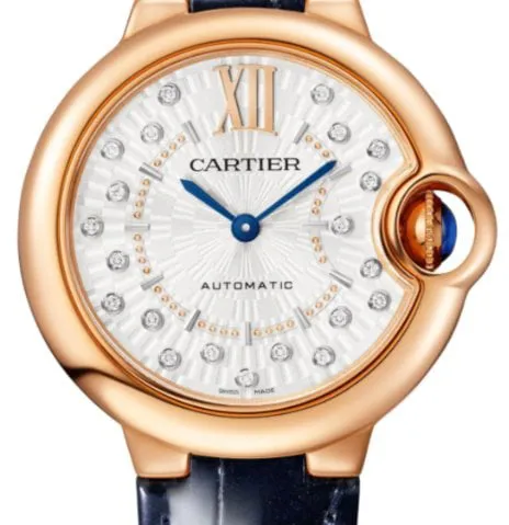 Cartier Ballon Bleu de Cartier WGBB0052 33mm Rose gold Silver