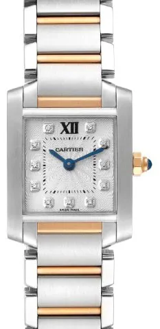 Cartier Tank WE110004 20mm Yellow gold and Stainless steel Silver