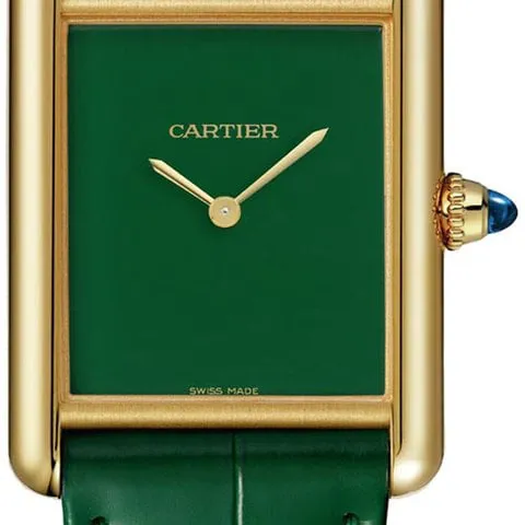 Cartier Tank 25.5mm Yellow gold Green