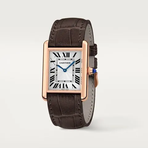 Cartier Tank Louis Cartier WGTA0011 33.5mm Rose gold Silver