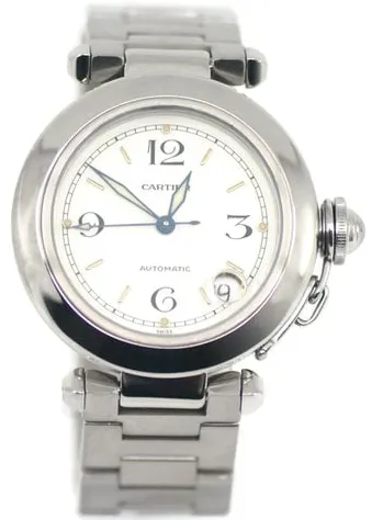 Cartier Pasha 2324 35mm Steel White