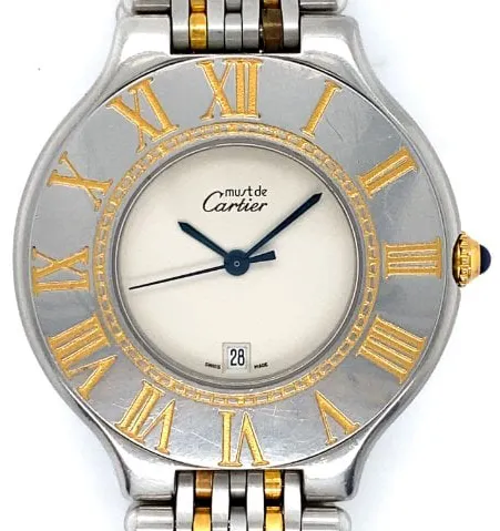 Cartier Must 21 9011 35mm Stainless steel Champagne